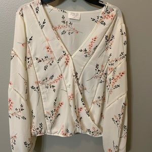 white floral shirt from francescas